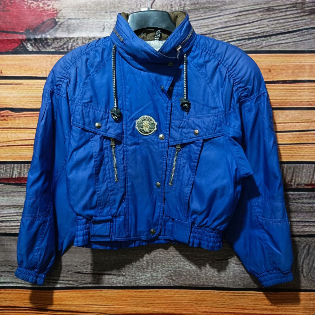 jaket vintage racing ELLESSE tebal boxy size L casual bagus