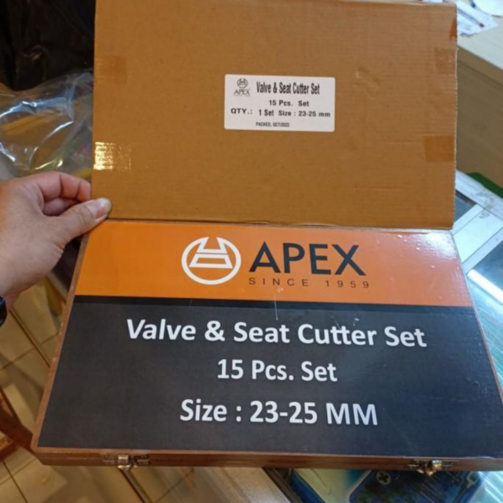 Apex Alat Selting Mobil Motor 23mm / 25mm Valve Seat Cutter 15 Pcs