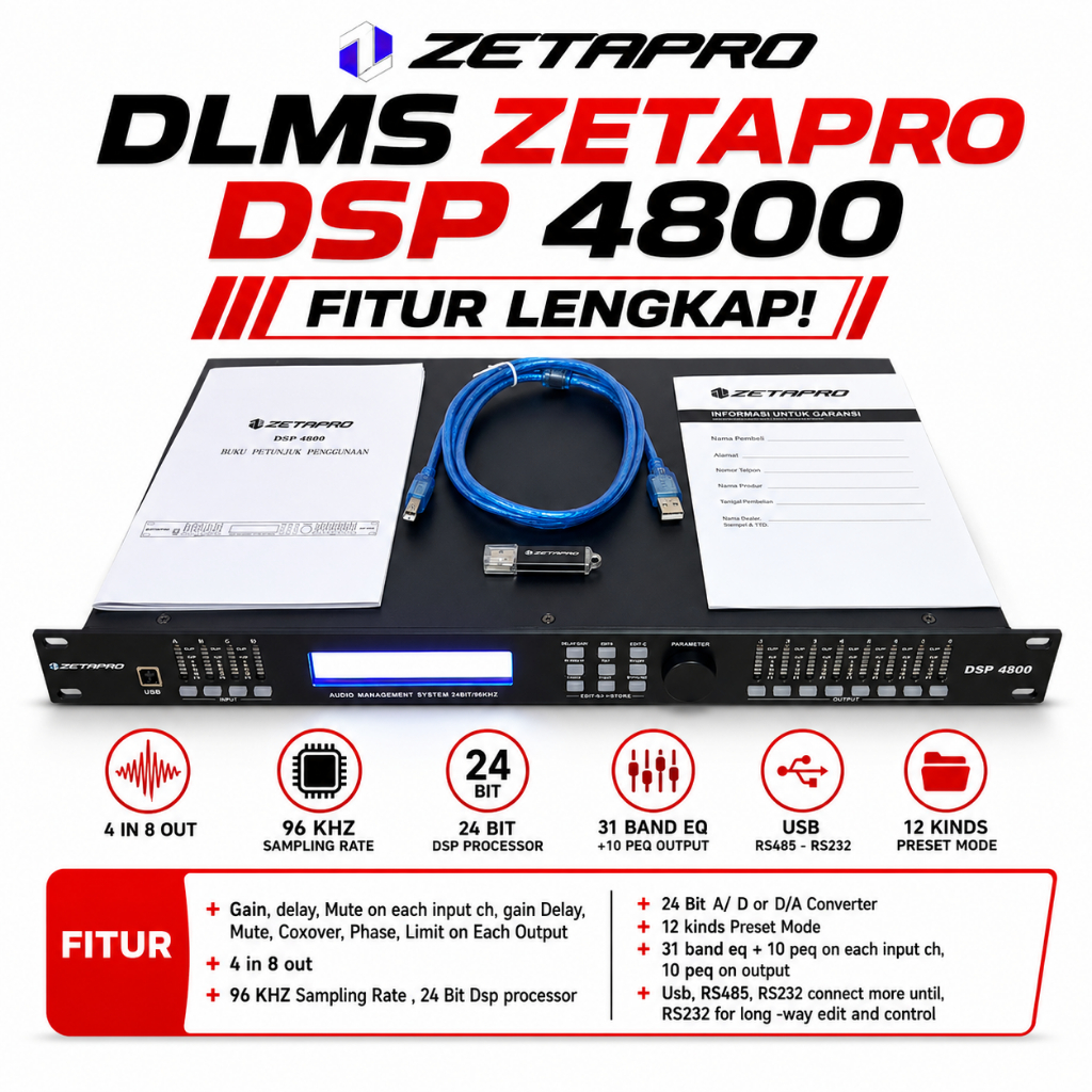 DLMS Management ZETAPRO DSP 4800 / Management Speaker ZETAPRO DSP4800 ORIGINAL