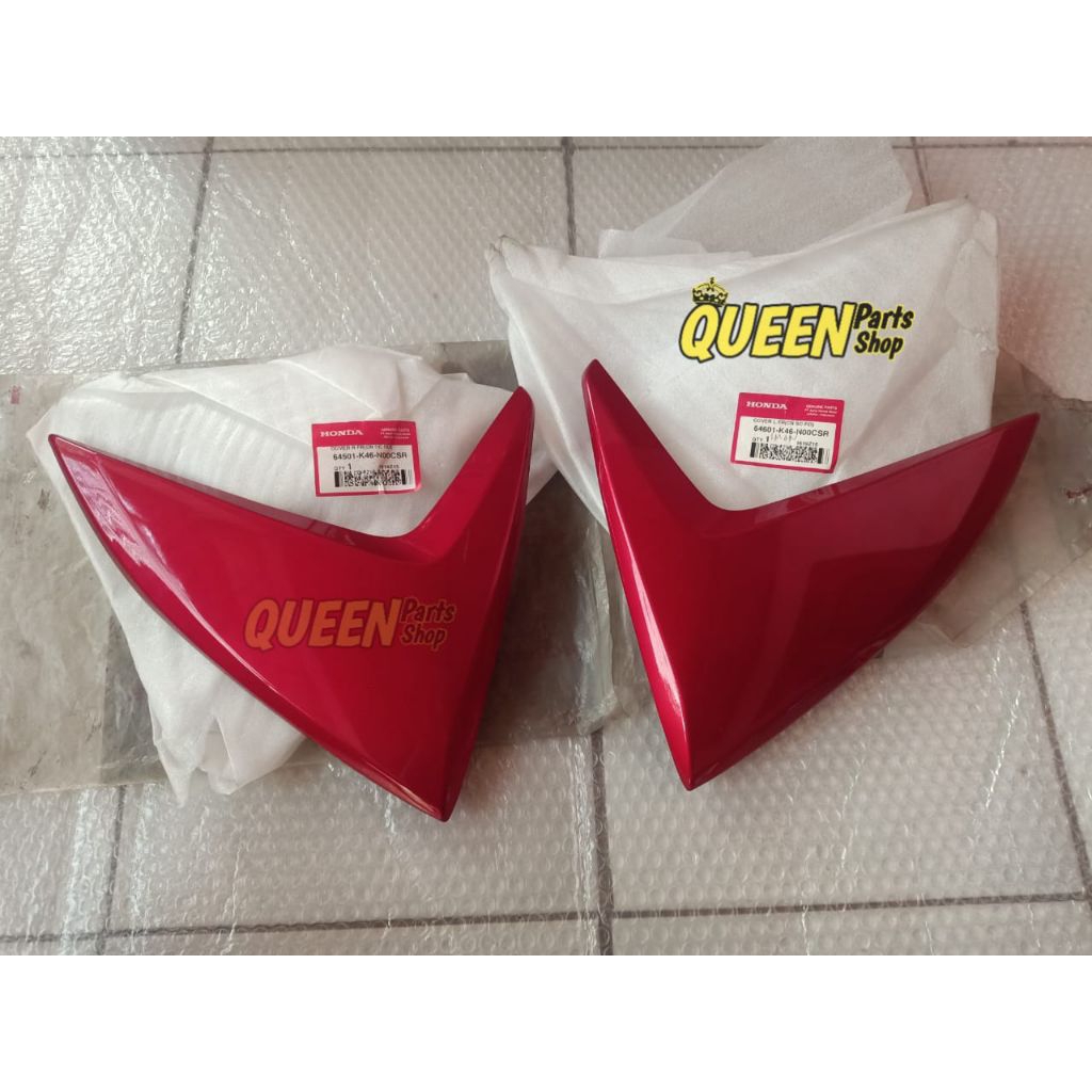 Cover Body Sayap Depan Kanan Kiri Merah Marun Honda Vario110 Fi 64501K46N00CSR 64601K46N00CSR