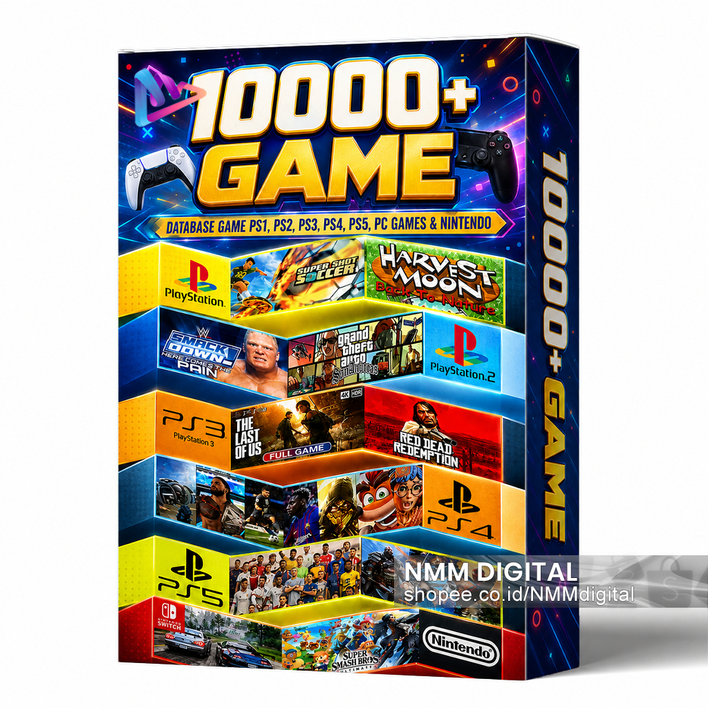 10000+ DATABASE GAME (ALL-IN-ONE) PS1 - PS5, SEGA, PC & NINTENDO