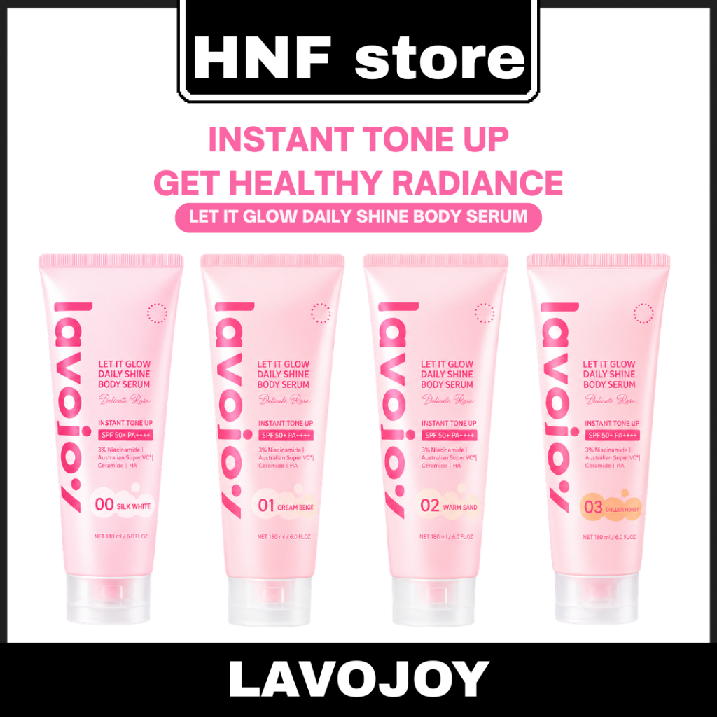 Lavojoy Let It Glow Daily Shine Body Serum Instant Tone Up / Body Toneup 180 ML