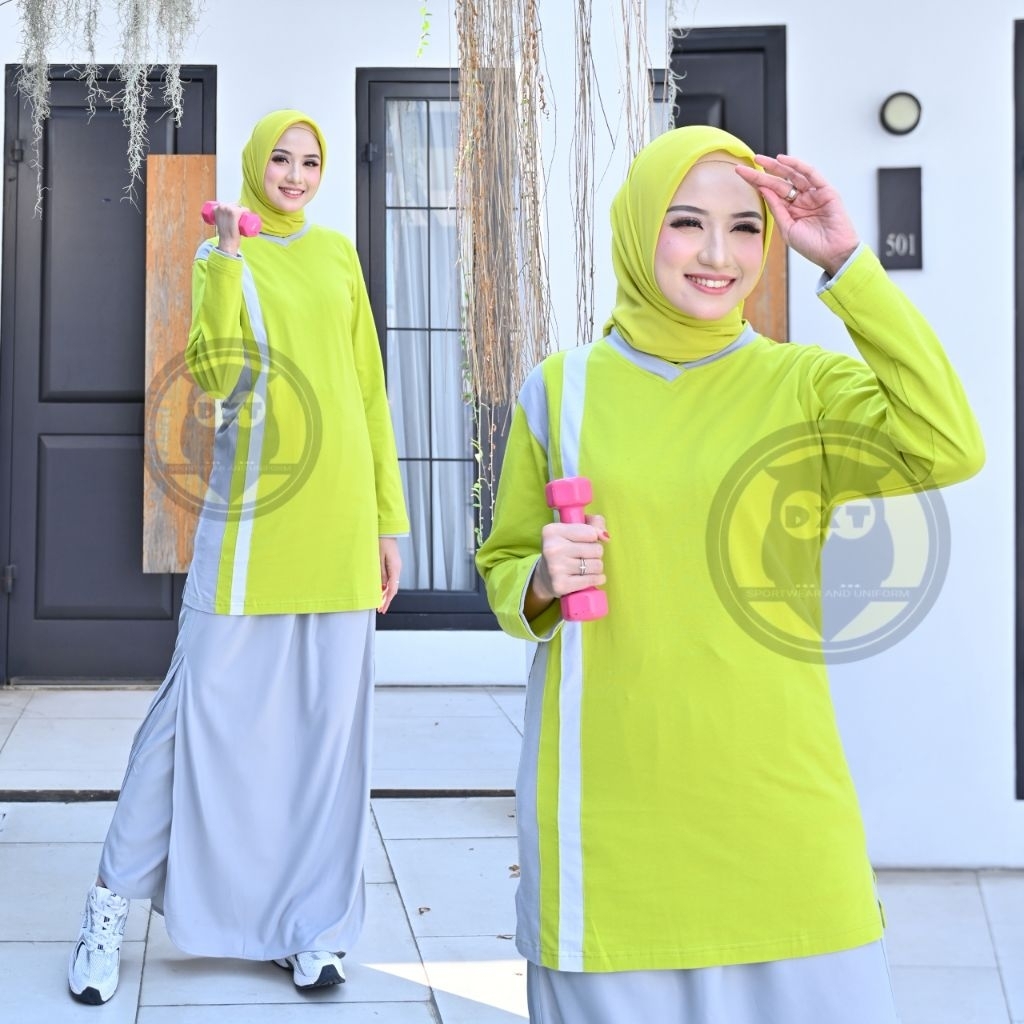 Baju Olahraga 1 Set Rok Wanita Seragam Training Terbaru