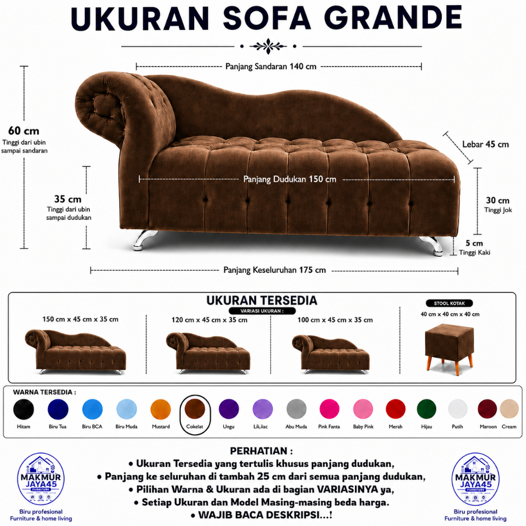 SOFA SANDAR - BENCH MINIMALIS / SOFA BAHAN BULUDRU 150 CM