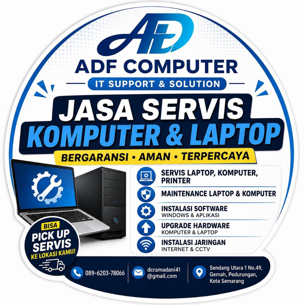 Jasa Servis Laptop, Komputer/ PC dan Printer Kota Semarang