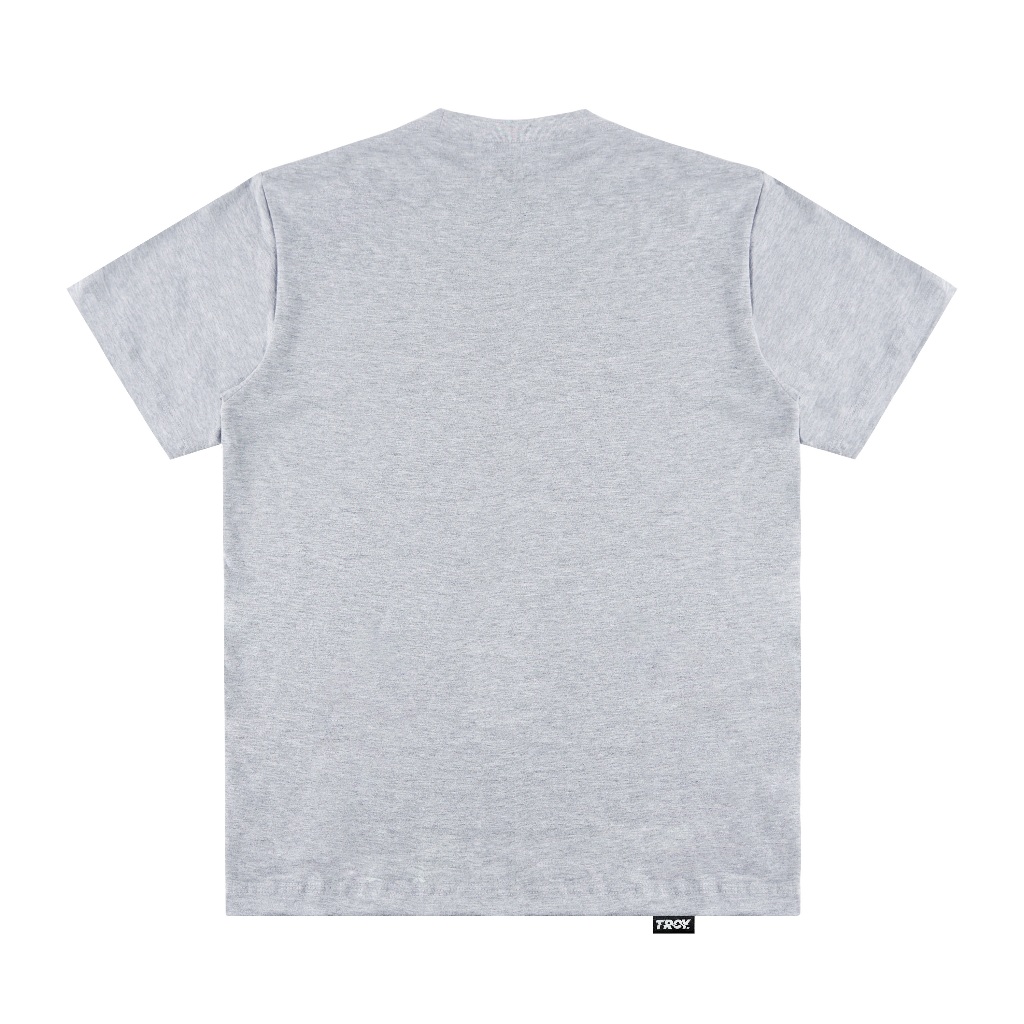 Troy Company T-shirt Grey Misty Getting Hot - Kaos Pria Lengan Pendek Abu Misty MTD 3657