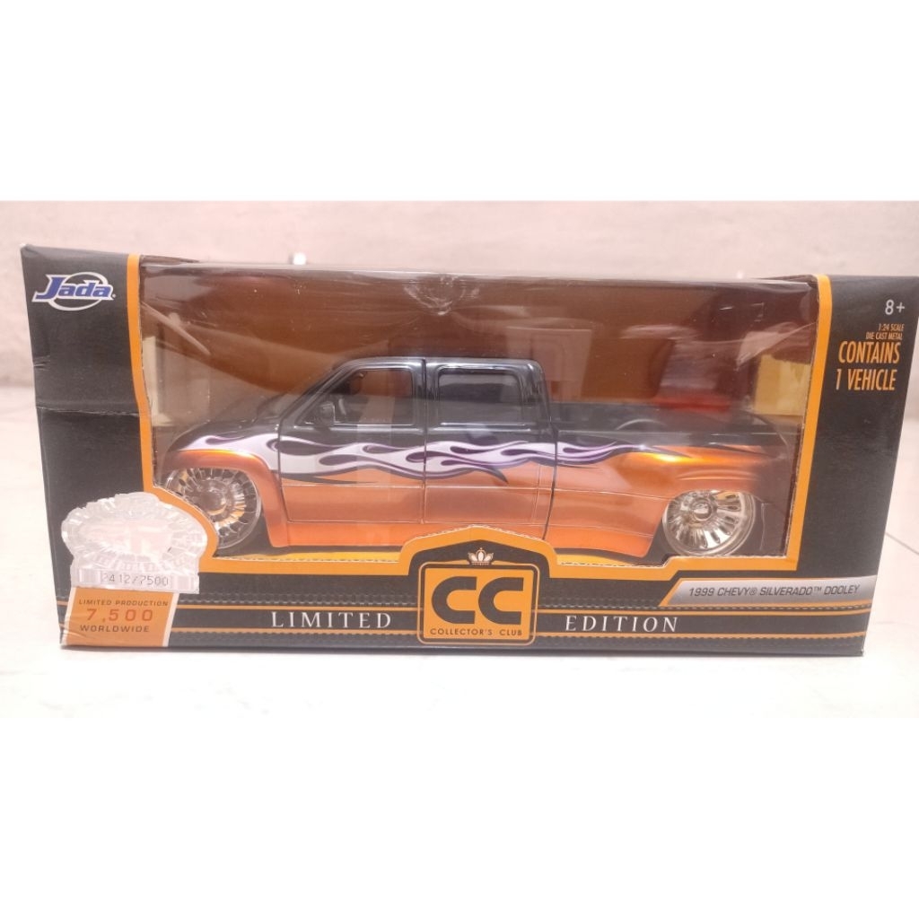 Jada Toy Collectors Club 1999 Chevy Silverado Dooley Black 1:24 Scale