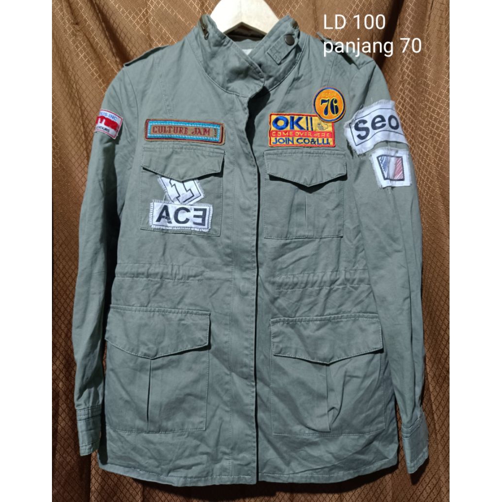 jaket vintage army jaket m65 hijau army jaket military m65 jaket parka hijau army jaket kanvas hijau