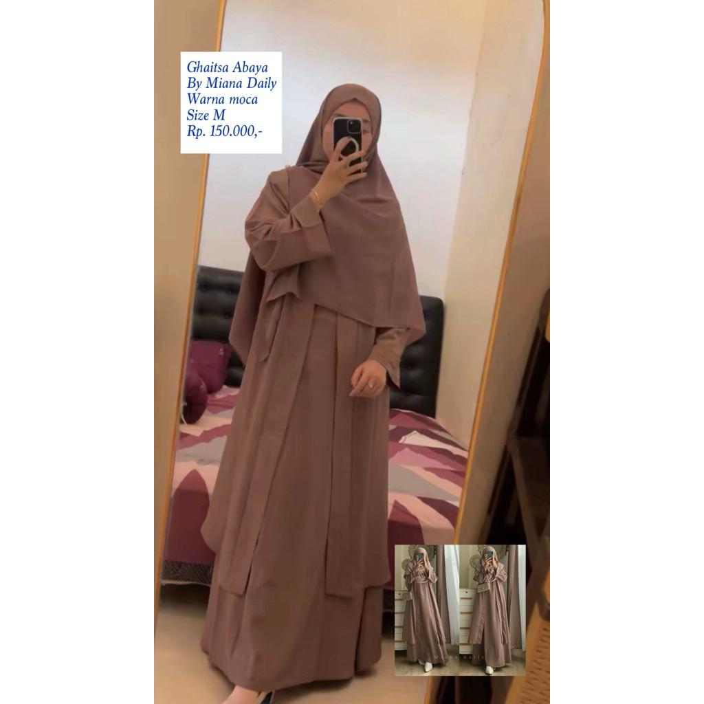preloved ghaitsa abaya by miana daily