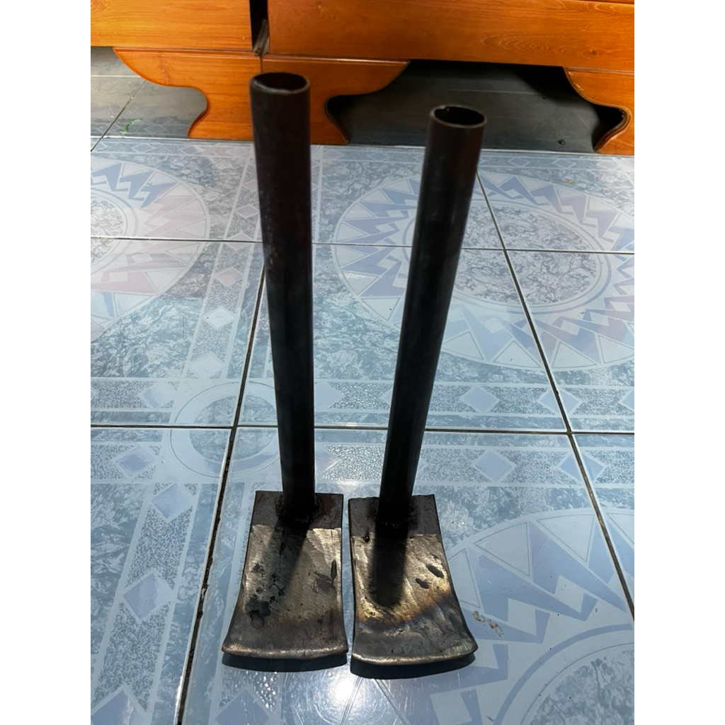 Cangkul Mini Plat Baja Gagang Pipa Besi - Cangkul kecil tanah-Tajam-cangkul anti copot