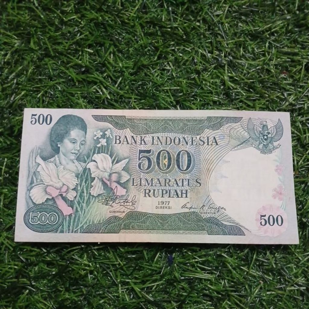 uang kuno indonesia 500 konde 1977 asli