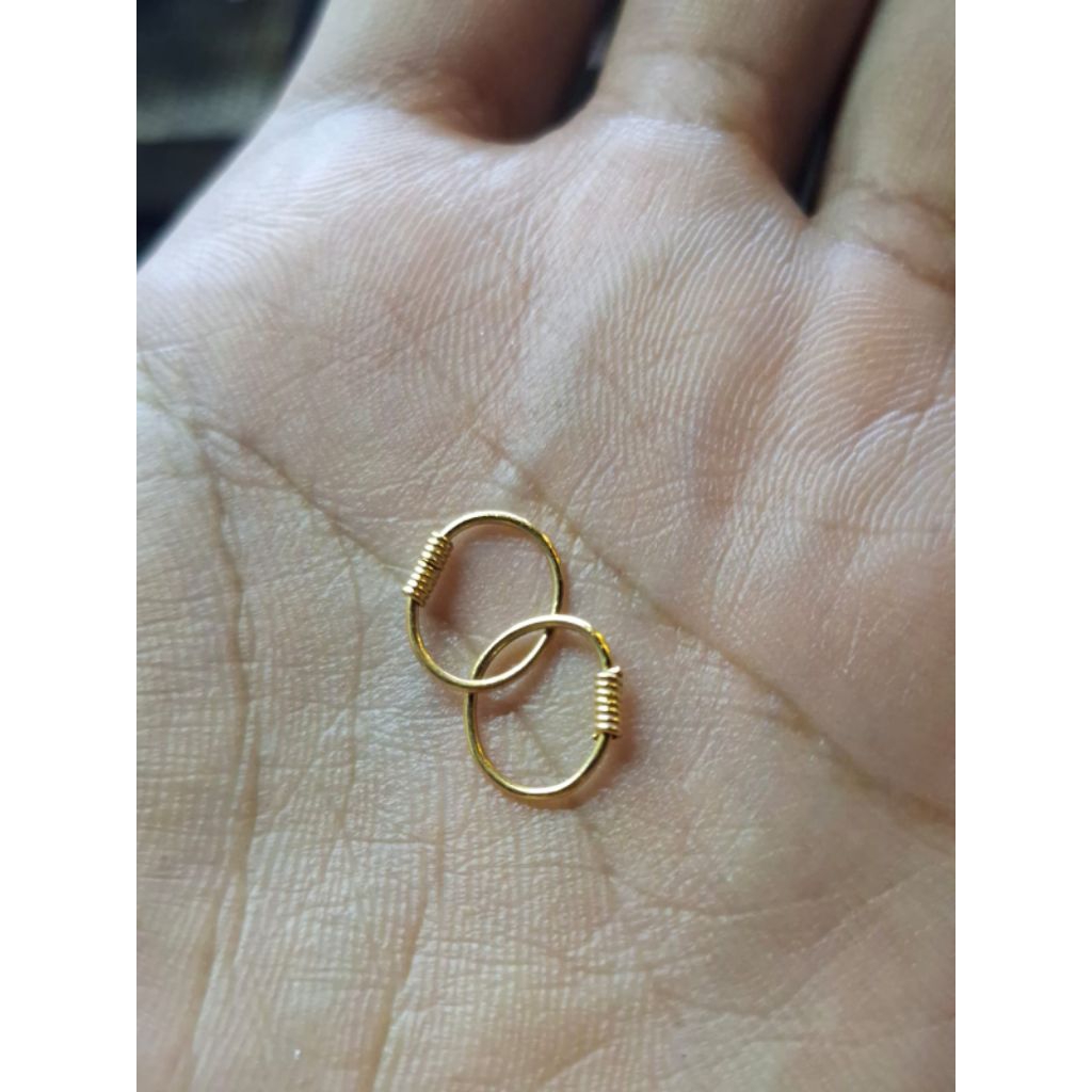 Anting Bayi 0,50 Kadar 300,Anting bayi,Anting Emas Asli, Anting Bayi Simple, Anting Bayi Model Bulat