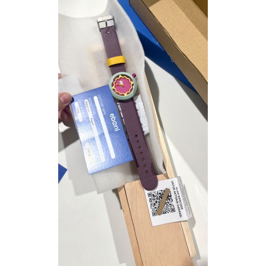 jam tangan eboni watch kayu garansi
