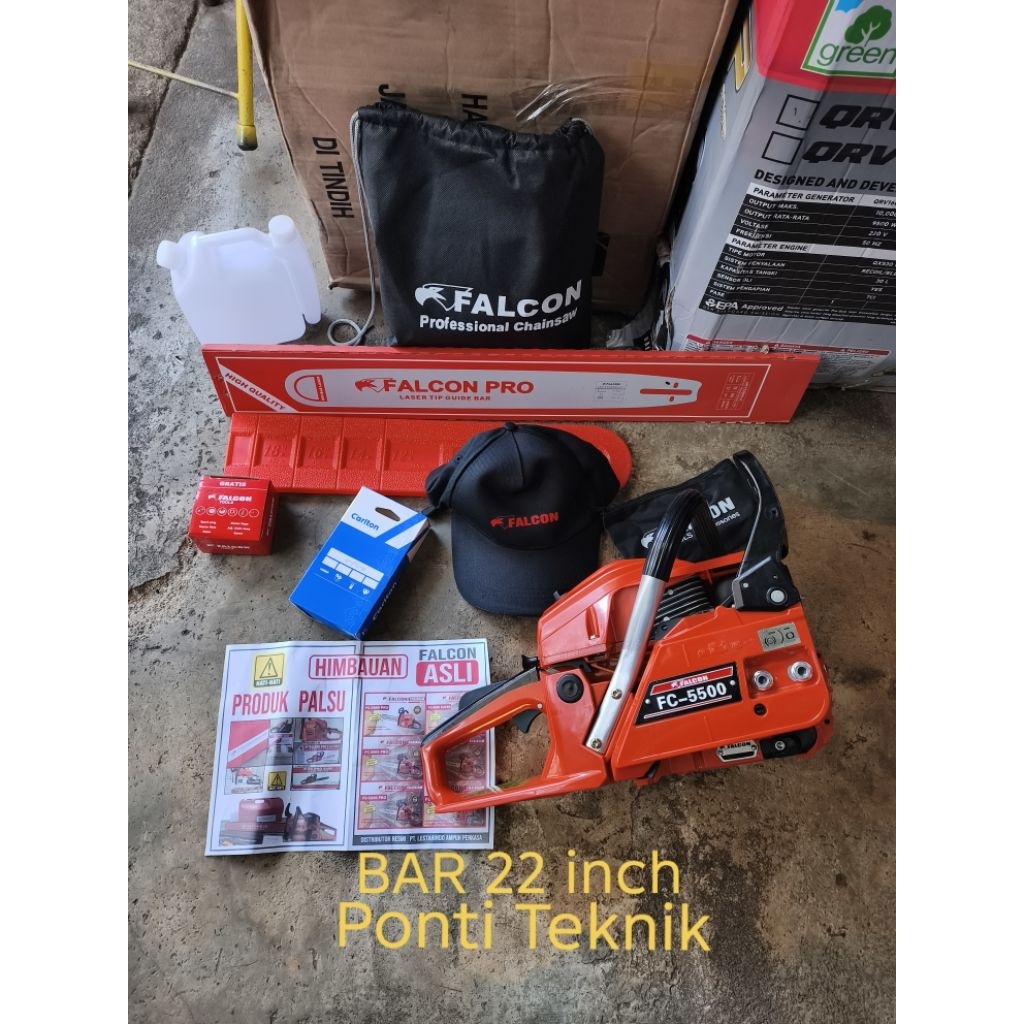 Chainsaw/senso FALCON FC-5500 PRO BAR 22 inch 2-TAK