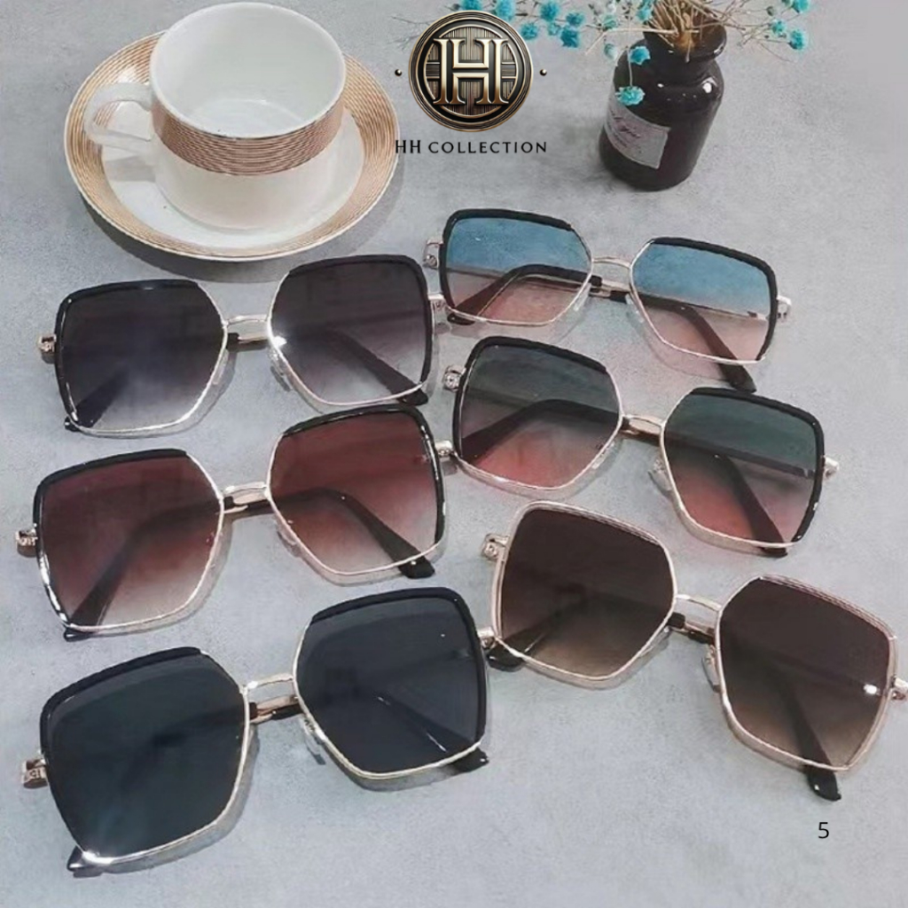 HH Kacamata Wanita 6630 Kaca Mata Kotak Korean Sunglassess Eyewear Gaya Korea Kekinian