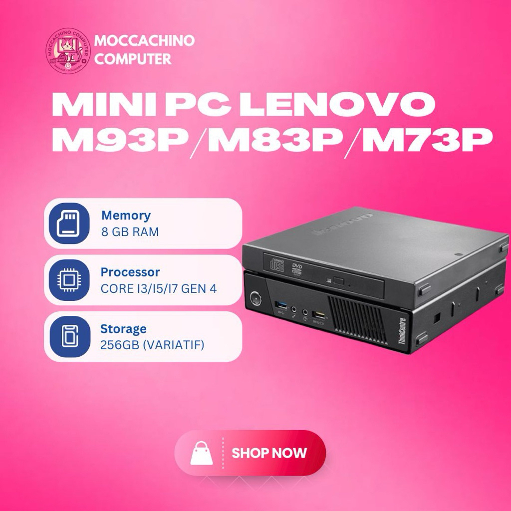 MINI PC LENOVO M93P CORE I7 GEN 4 RAM 16 SSD 512