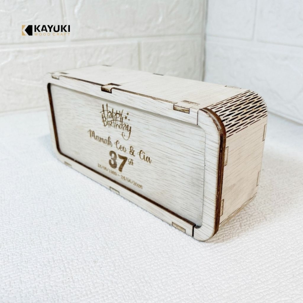 BOX KAYU TEMPAT UANG KADO MAHAR FREE GRAFIR