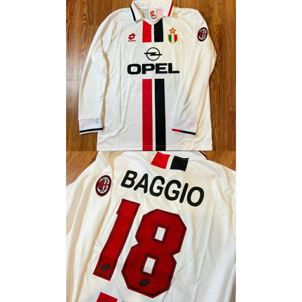RETRO JERSEY LONGSLEVEE MILAN AWAY OPEL 1997/1999