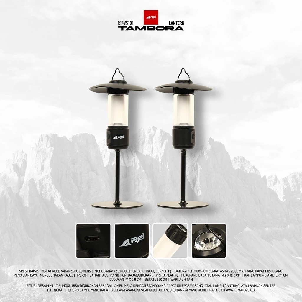 Lampu Camping / Lantern Tambora Arei Outdoorgear