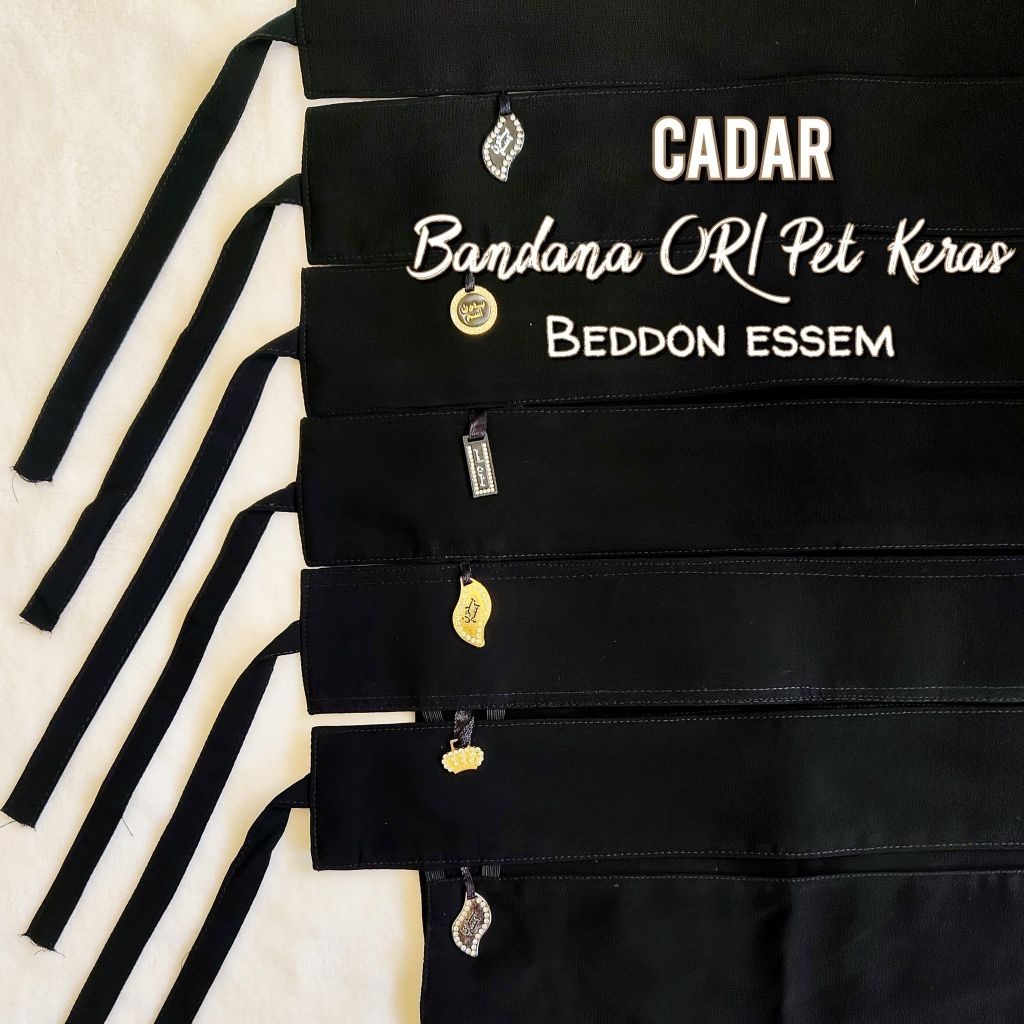 CADAR BANDANA CADAR PONI PET KERAS ORI ASLI SAUDI BEDDON ESSEM