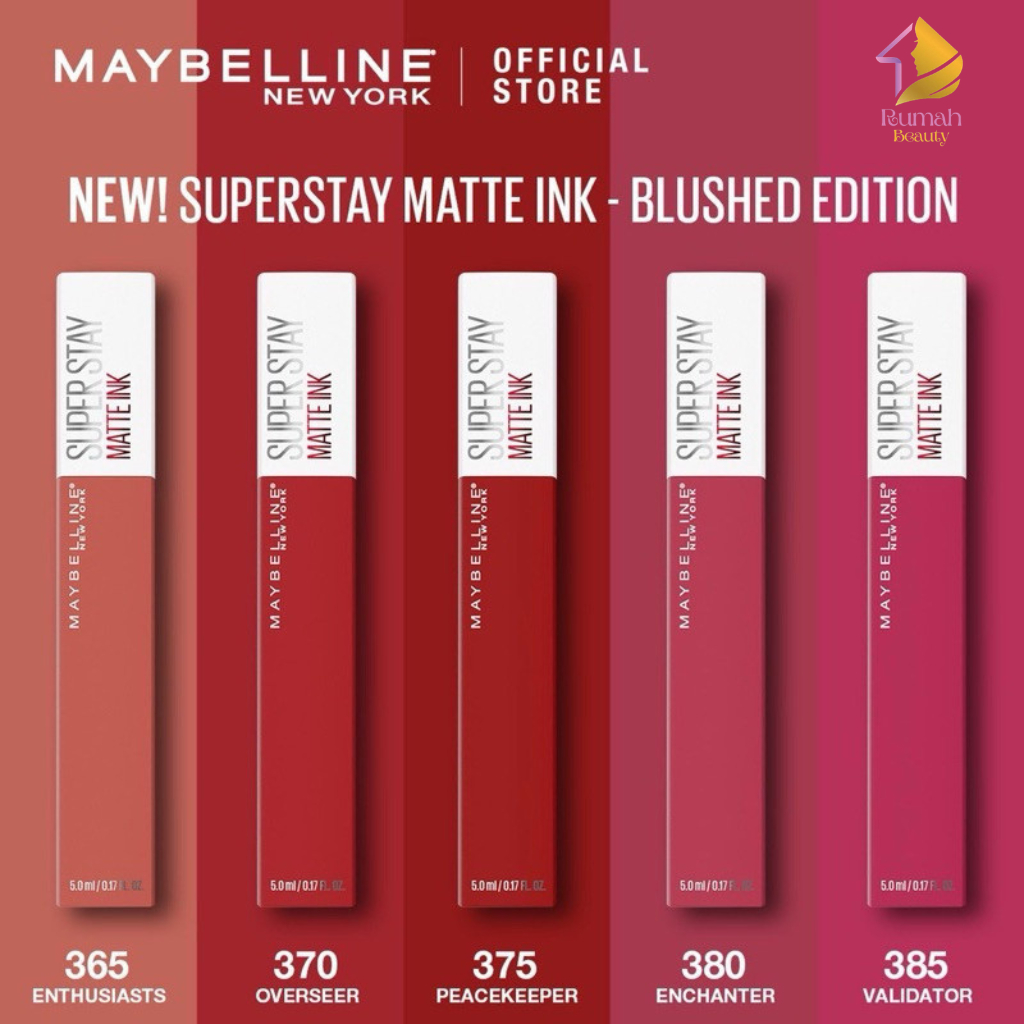 DISKON!!! Maybelline Superstay Matte Ink Liquid Long Lasting Waterproof Matte Lipstick Lipcream Make Up Transferproof Tahan 16 Jam