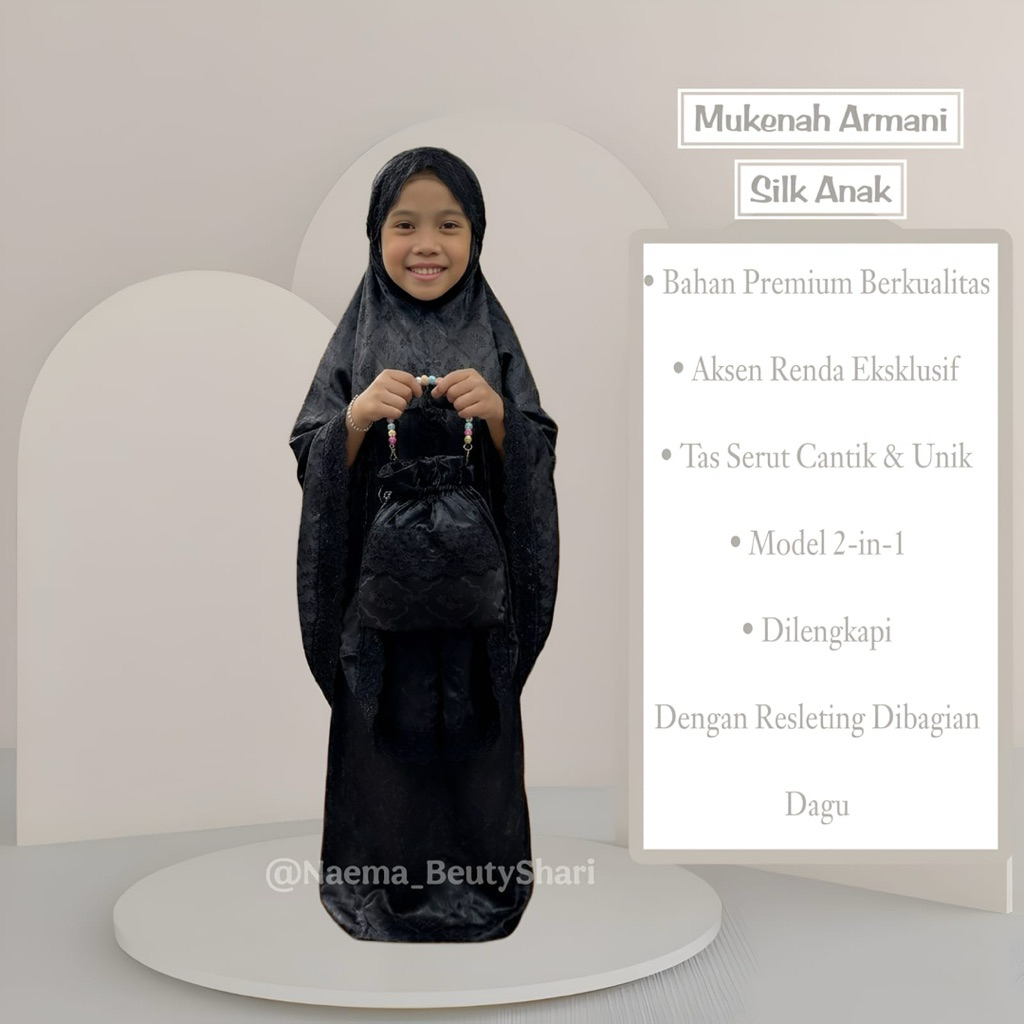 Mukenah Armani Silk Anak