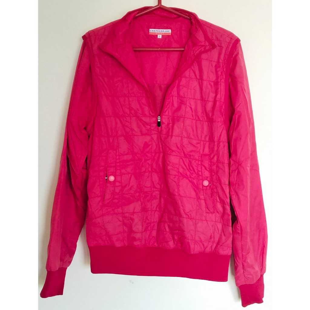 Jaket Lari Half Zipper Wanita