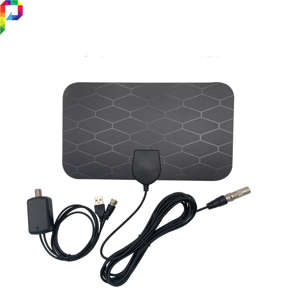 Antena TV Digital DVB-T2 High Gain 25dB Ultra Slim Dengan Booster Ampli Antenna TFL-D146