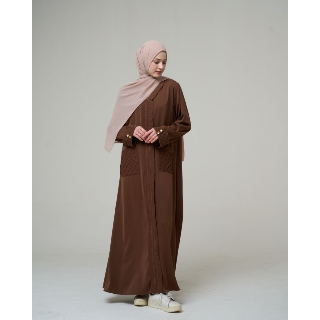 Abaya Wanita Dewasa Laiqa Gamis Arabian Silk Anti UV