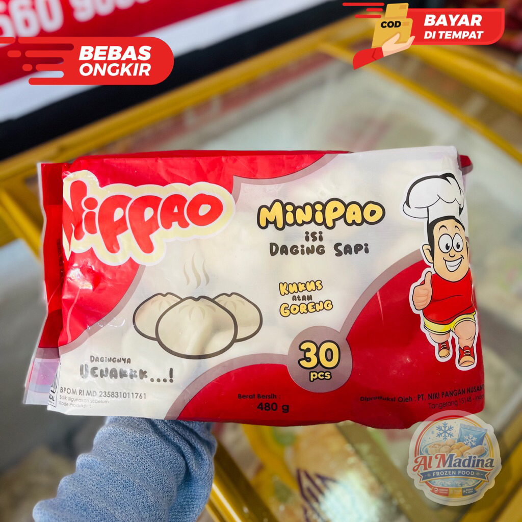 MINIPAO NIPPAO DAGING SAPI BAKPAO AL MADINA FROZEN FOOD