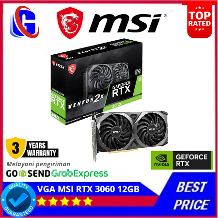 MSI GeForce RTX 3060 VENTUS 2X 12G OC DDR6 - 12GB