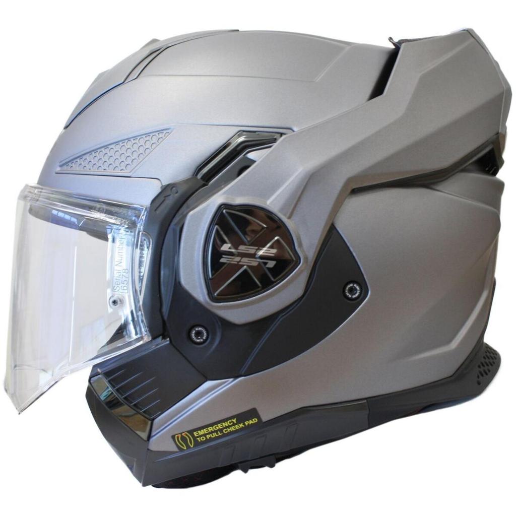 Helm LS2 FF901 Advant-X Solid Matt Titanium Helm Modular