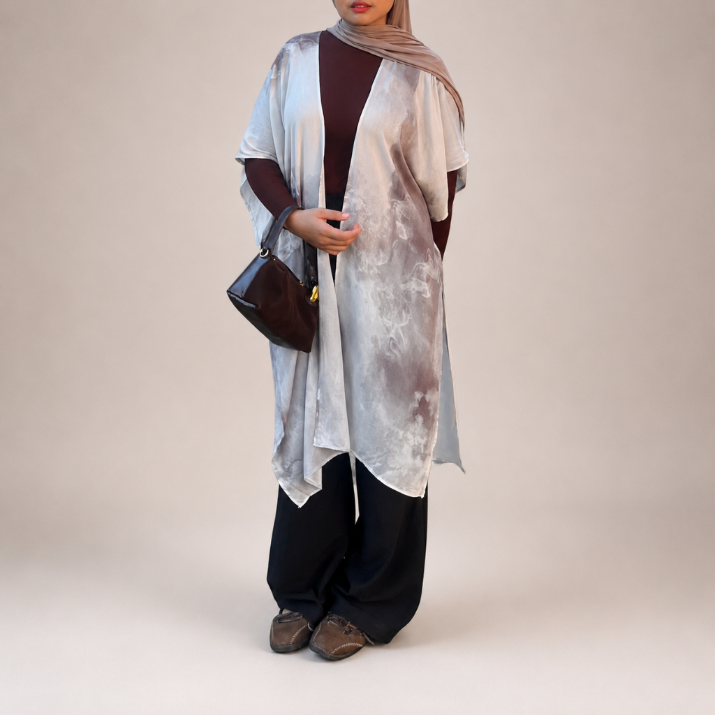 GERBERA SHARMA EARTH | OUTER WANITA | OUTER PANTAI | OUTER KONDANGAN | OVERSIZE | KOREAN STYLE