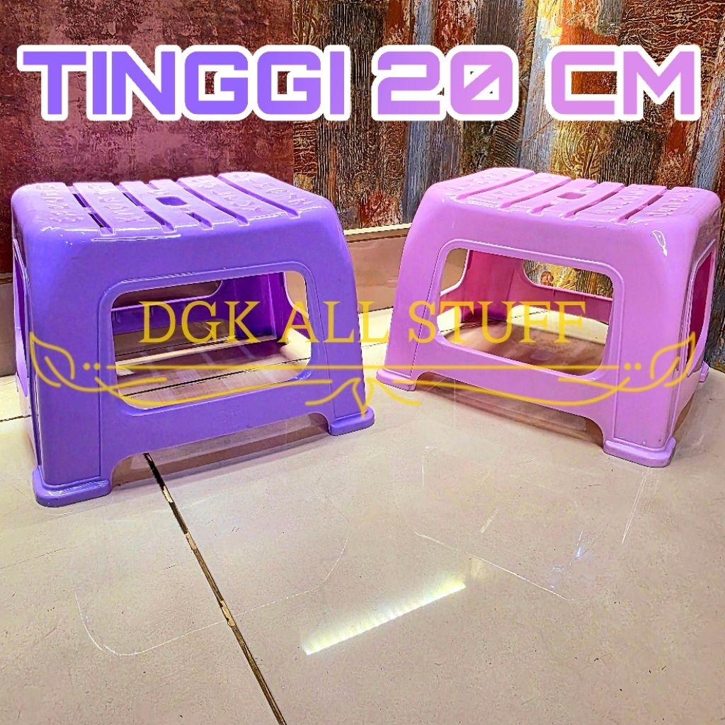 Kursi Bangku Mini Kecil Pendek Sedang Tanggung Dingklik Dengklek Jengkok Jongkok Pijak Injak Cuci Ny