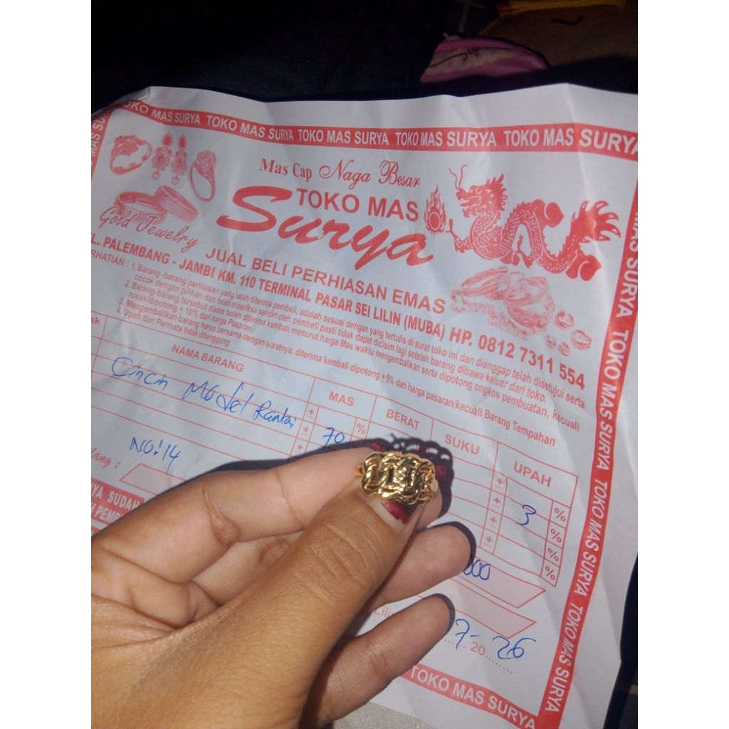 cincin model rantai