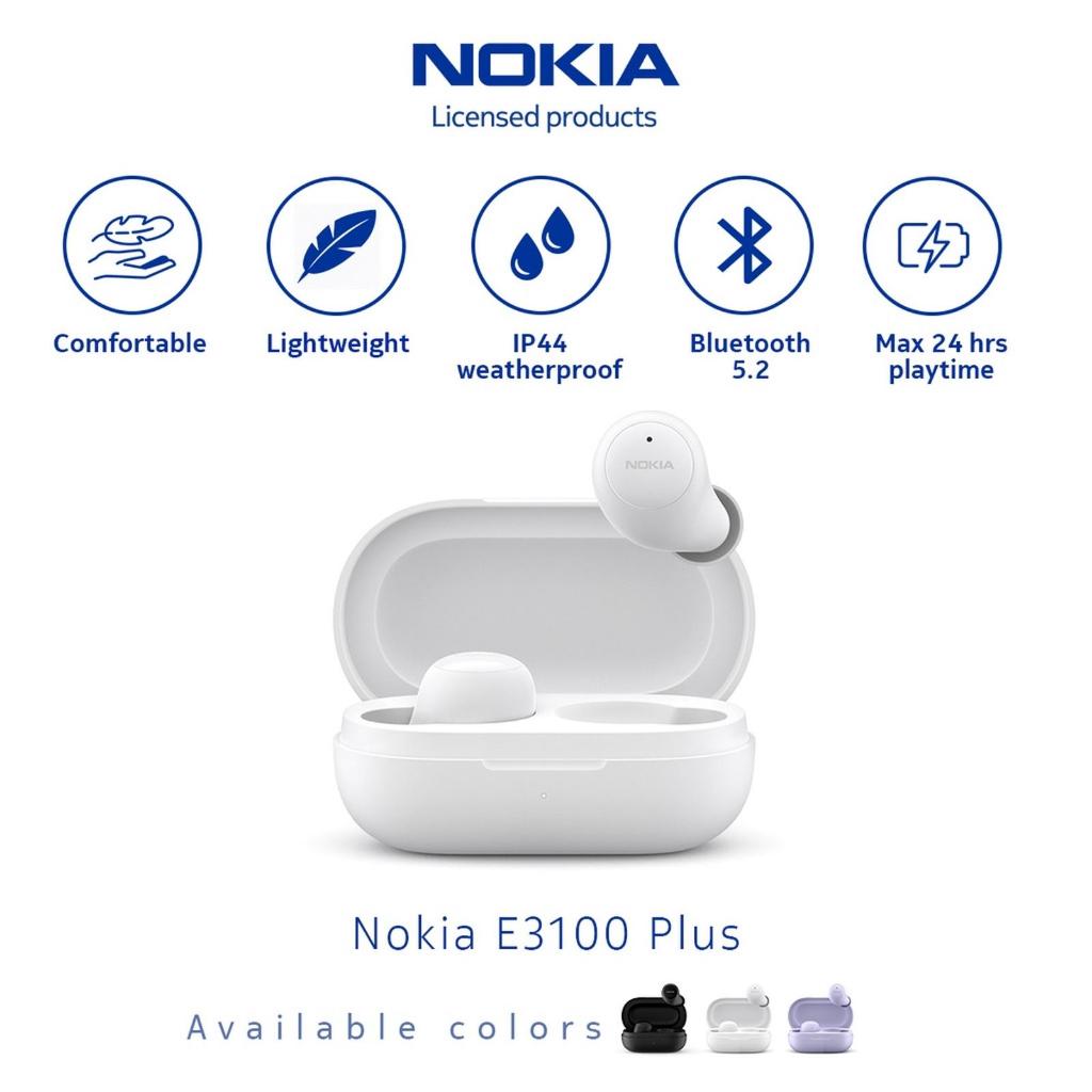 Nokia E3100 Plus True Wireless Earbuds Bluetooth Earphone Tws White