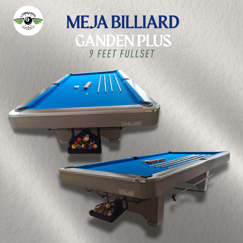 MEJA BILLIARD TIPE GANDEN PLUS, MEJA LOKAL 9FT MEJA BILLIARD 9FT