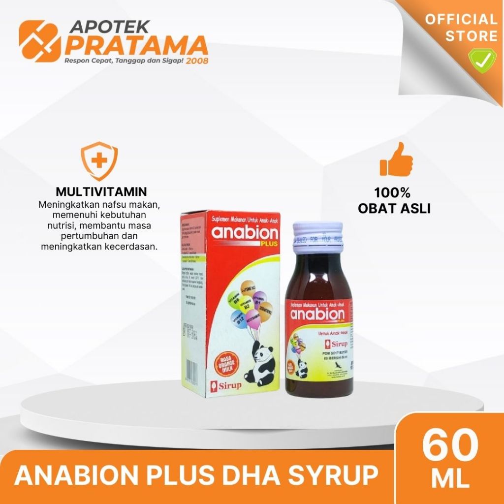 ANABION PLUS DHA SIRUP / Anabion Plus DHA Sirup 60ml