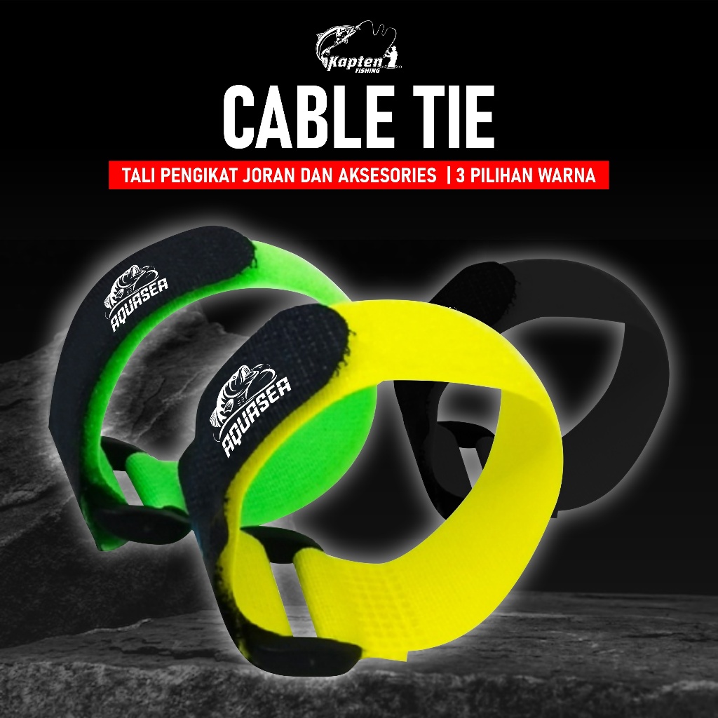 kapten fishing- Cable Tie Pengikat Joran Fishing Bundled Outdoor Pengikat Joran