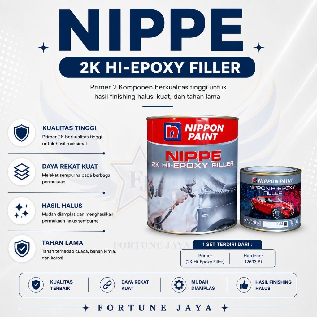 NIPPON PAINT HI EPOXY FILLER CAT DASAR 2 KOMPONEN / CAT PRIMER DASAR NIPPE EPOXY