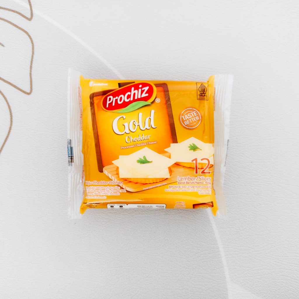 Prochiz Gold Keju SLICE 12 Lembar Sachet Rasa Lebih Enak