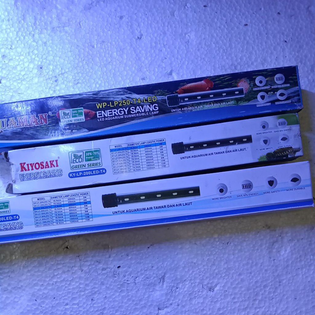 lampu celup aquarium 20cm