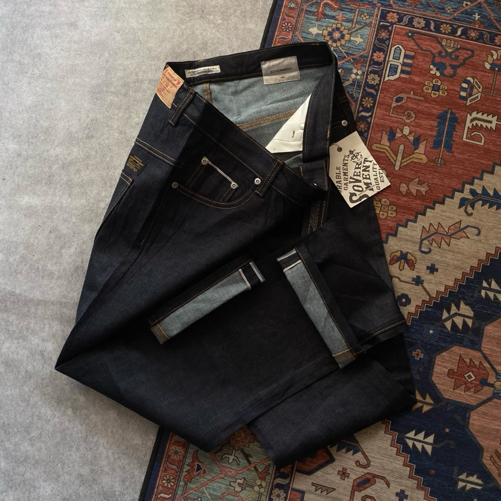 sovermen denim black indigo acc selvedge / denim selvedge