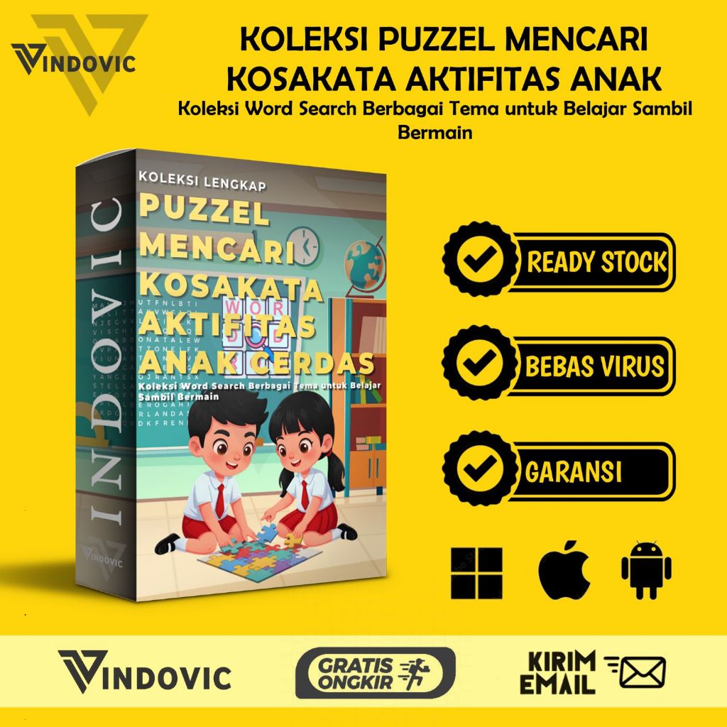 [T1364] Kumpulan Word Search Puzzle Worksheets | Aktivitas Edukasi Anak