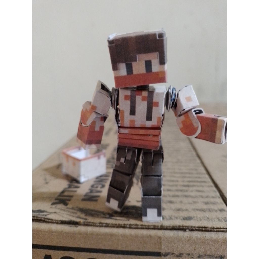 Papercraft Steve Minecraft Action Figure