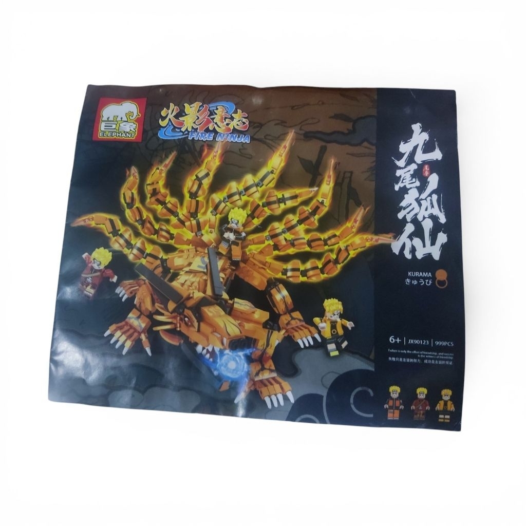Lego Bricks Jinchuriki Kyubi Kurama + 3 Figure