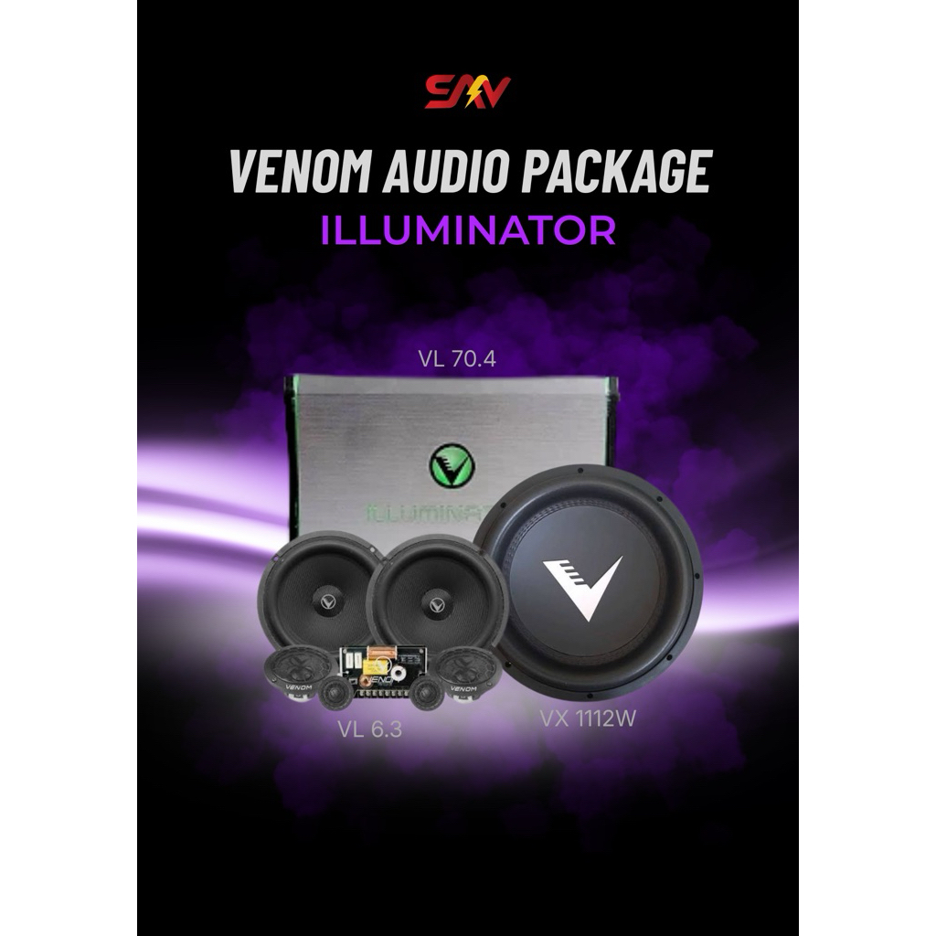VENOM AUDIO PACKAGE SERIES ILLUMINATOR | PAKET AUDIO VENOM ILLUMINATOR SIAP PASANG