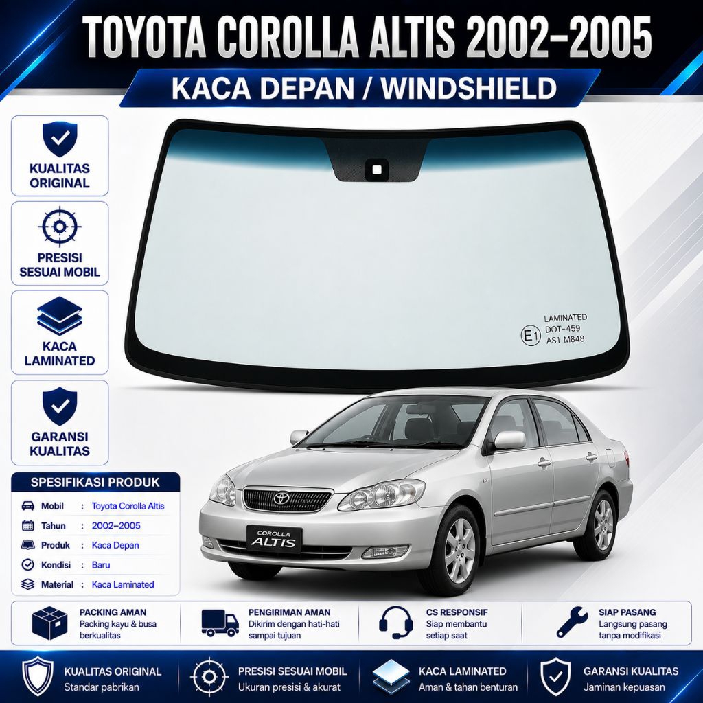 KACA DEPAN TOYOTA COROLLA ALTIS 2002-2005
