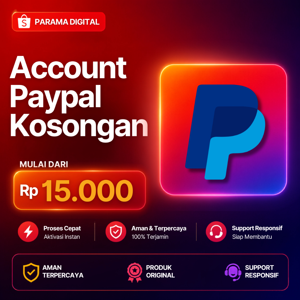 Paypal Account | Kosongan / Verified CC | Full Garansi