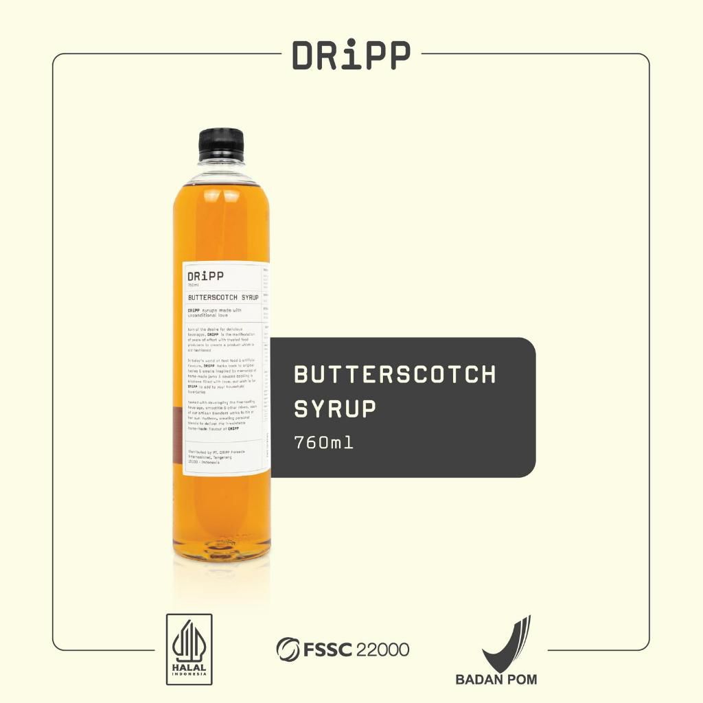 Dripp - Butterscotch syrup 760ml - Dripp syrup - sirup butterscotch